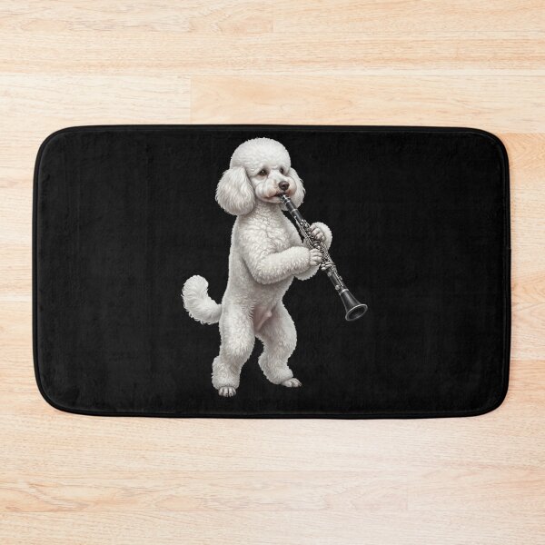 Item preview, Poodle Playing Clarinet Player Clarinetist Dog Lover designed and sold by TerryConnells.