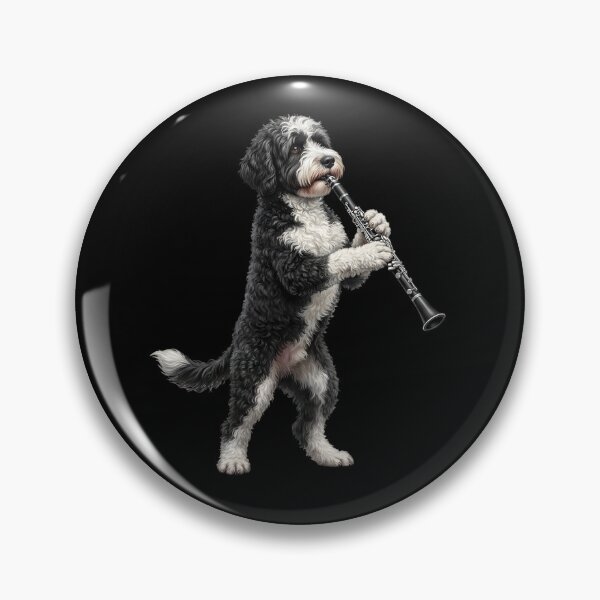 Item preview, Portuguese Water Dog Playing Clarinet Player Clarinetist Dog Lover designed and sold by TerryConnells.