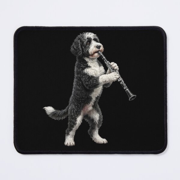 Item preview, Portuguese Water Dog Playing Clarinet Player Clarinetist Dog Lover designed and sold by TerryConnells.