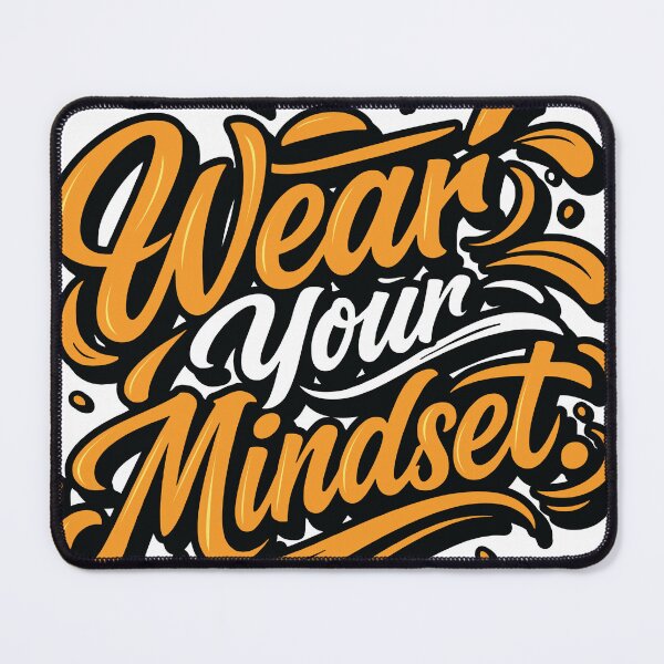 Item preview, Wear Your Mindset Motivational Typography Design designed and sold by GrandMotto.