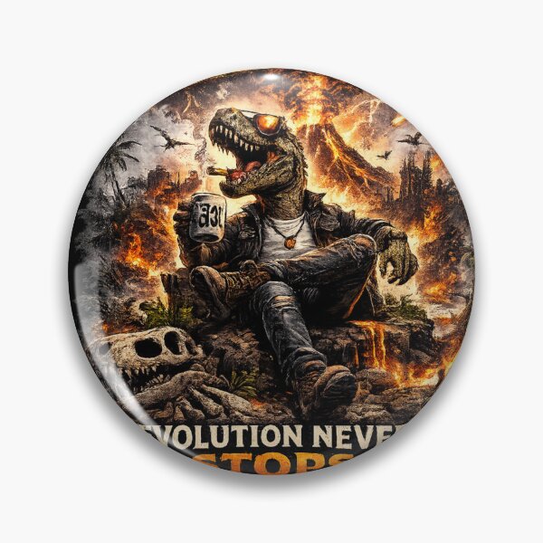 Item preview, Stay Positive – Evolution Never Stops Dinosaur Motivational Art designed and sold by Shanker-studio.