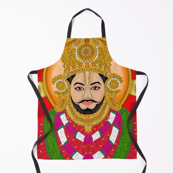 Item preview, Lord Khatu Shyam Devotional Design – Sacred Hindu Spiritual Artwork designed and sold by Harshit_Digital_Arts.