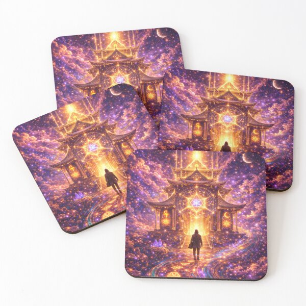 Item preview, 07 The Temple of Inner Light – Sacred Geometry Cosmic Temple Psychedelic Spiritual Art designed and sold by Dominik1994.