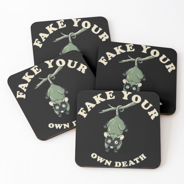 Item preview, Fake Your Own Death | Funny Sarcastic Opossum Graphic designed and sold by Akio Saiko.