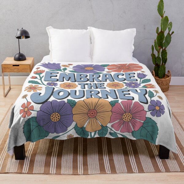 Item preview, Embrace The Journey Retro Floral Art designed and sold by KrisGraphic45.