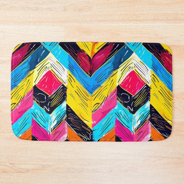 Item preview, Hot Pink, Blue, And Yellow Chevron-Style Pattern  designed and sold by DEC02.