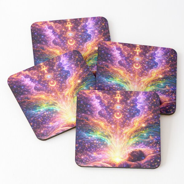 Item preview, 02 The Awakening of the Seeker – Mystical Sacred Geometry Cosmic Art designed and sold by Dominik1994.
