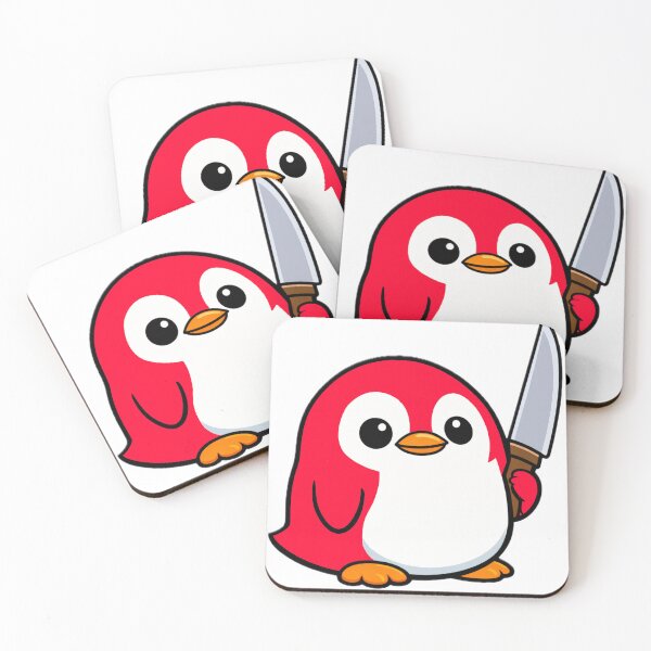 Item preview, Crazy Red Penguin designed and sold by MessyHandsCo.