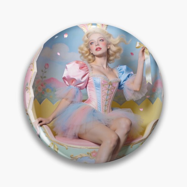 Item preview, Easter Bunny in Floral Egg - No 1 designed and sold by Flash Muse Studio.