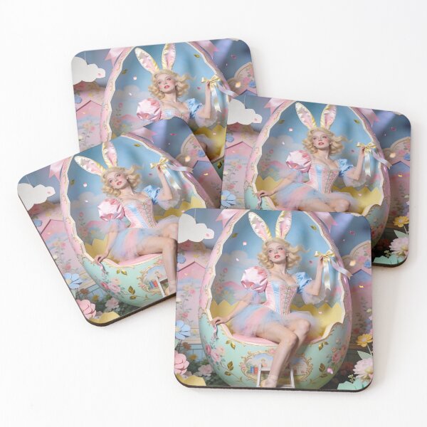 Item preview, Easter Bunny in Floral Egg - No 1 designed and sold by Flash Muse Studio.