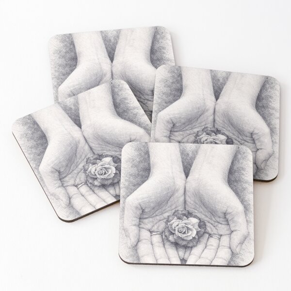 Item preview, hands holding flower drawing designed and sold by Berlin-D-Prs.