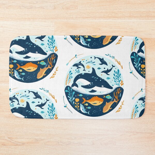 Item preview, Whale and Ocean Life Illustration designed and sold by Syncwavesl.