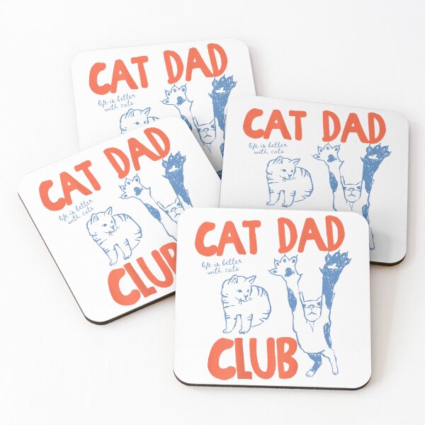 Item preview, Cat Dad Club Life is Better with Cats Cat Dad  designed and sold by H3ll-Ash-Studio.