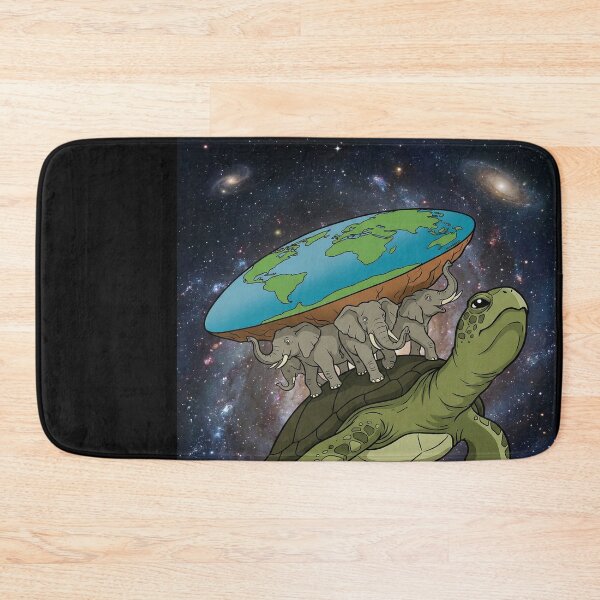 Item preview, Flat Earth on Elephants and Turtle in Space designed and sold by ELAINEMARTIN72.