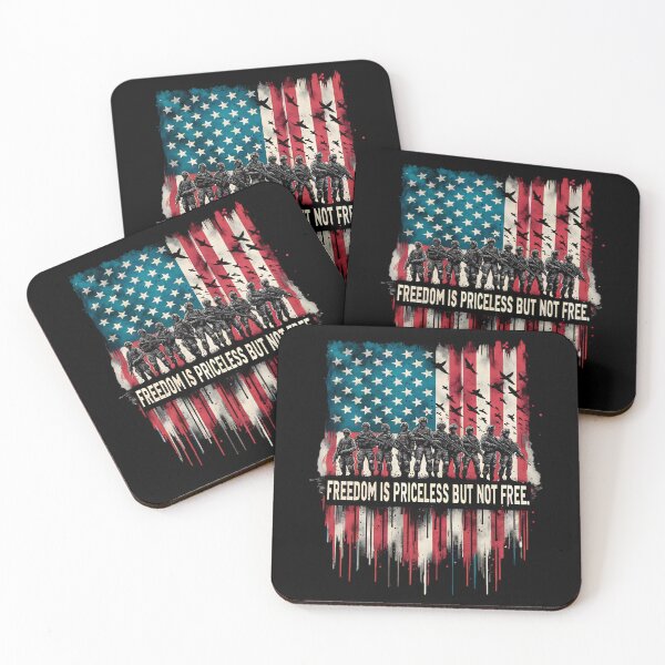 Item preview, Freedom Is Priceless But Not Free - Patriotic Soldiers Flag designed and sold by sapnaela.