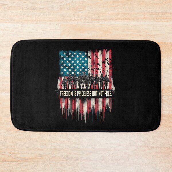 Item preview, Freedom Is Priceless But Not Free - Patriotic Soldiers Flag designed and sold by sapnaela.