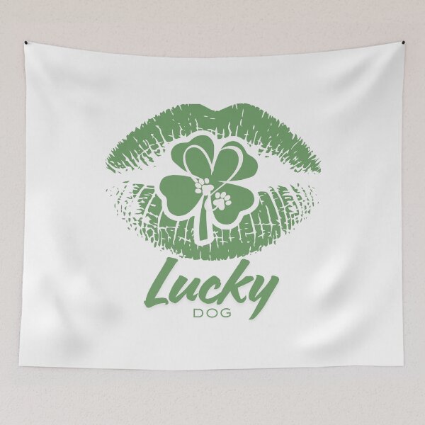 Item preview, St Patricks Day Lucky Dog Lips designed and sold by AussieMomma.