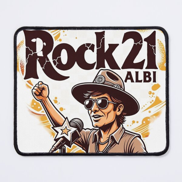 Item preview, Rock 21 Albi Festival France Singer T-Shirt – Vintage Rock Concert Performer Graphic Tee – Music Festival Shirt designed and sold by Sushikidsntod.