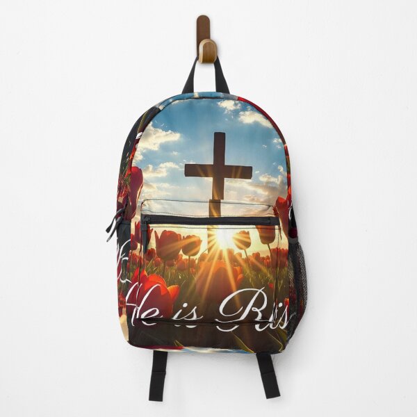 Item preview, He Is Risen – Glowing Cross Easter Faith Art designed and sold by PixelVibe782.