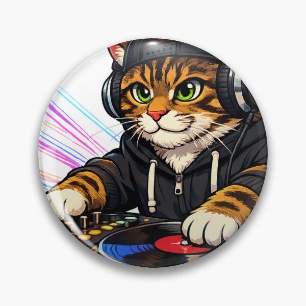 Item preview,  DJ Whiskers Dropping the Sickest Beats designed and sold by RolMerch.