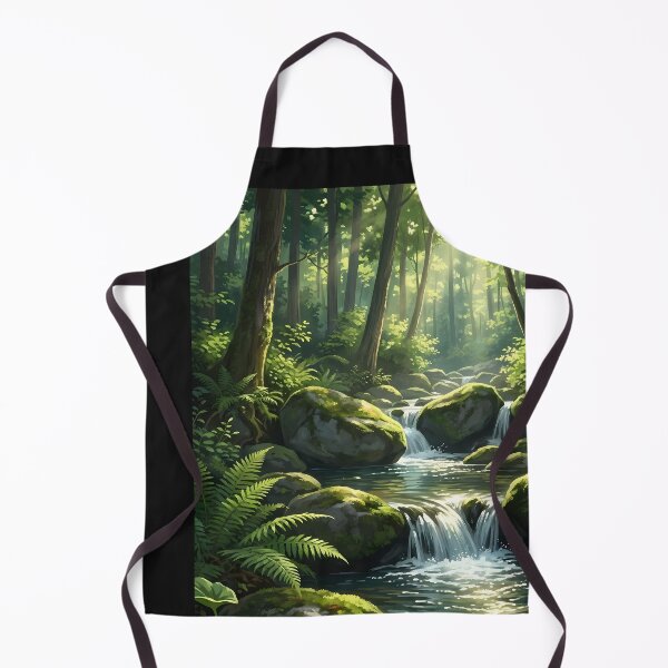 Item preview, Forest Stream with Mossy Rocks designed and sold by ELAINEMARTIN72.