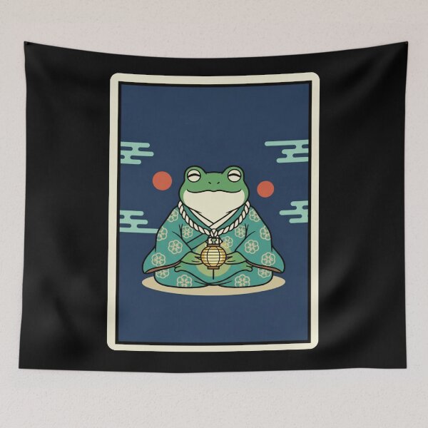 Item preview, Frog Lantern Japanese Style Illustration designed and sold by JordynLadukeg65.