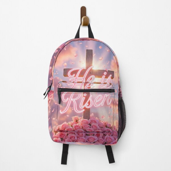 Item preview, He Is Risen Pink Cross – Christian Easter Faith Design designed and sold by PixelVibe782.