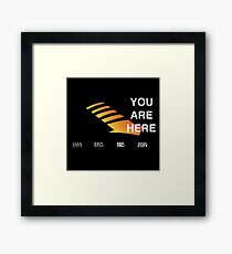 Back to The Future Timeline Framed Print