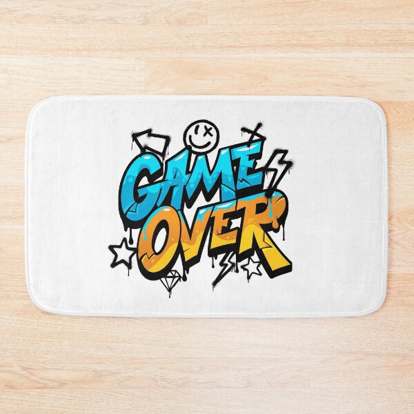 Item preview, Game Over Graffiti Street Art Gaming Typography Design designed and sold by CreatiWorks.