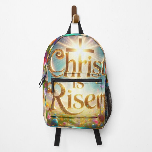 Item preview, Christ Is Risen Golden Cross – Inspirational Christian Easter Art designed and sold by PixelVibe782.