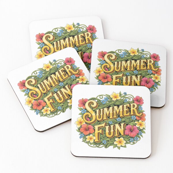 Item preview, Summer Fun Tropical Bloom Lettering designed and sold by Mindful56.
