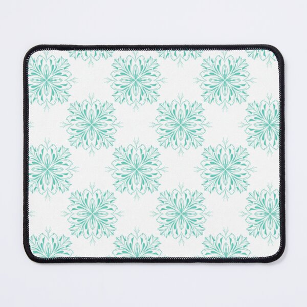 Item preview, Turquoise Vintage Floral Damask Pattern designed and sold by FashioonTrends.