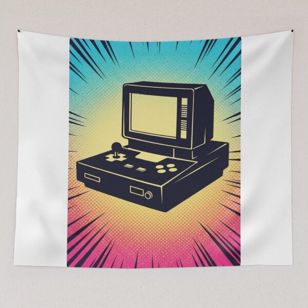 Item preview,  Retro Arcade Core: Vintage Gaming Console in Manga Pop Art Style designed and sold by Dzblack.