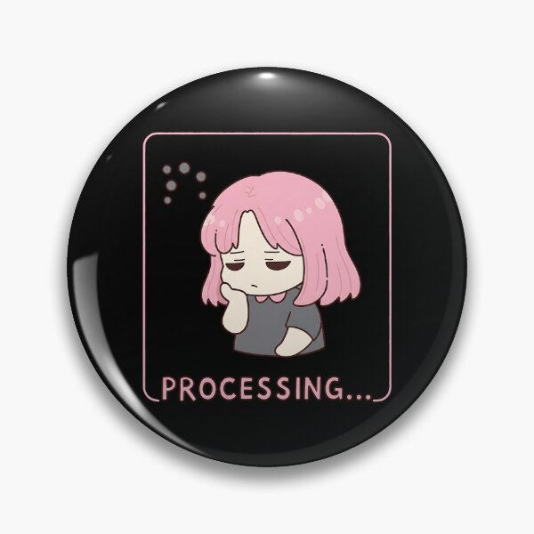 Item preview, Processing Overthinking Girl designed and sold by MutedMoods.