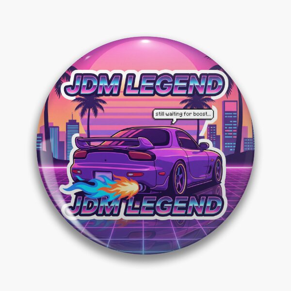 Item preview, Synthwave JDM Legend RX-7 Sunset Boost designed and sold by JDMgarage1.