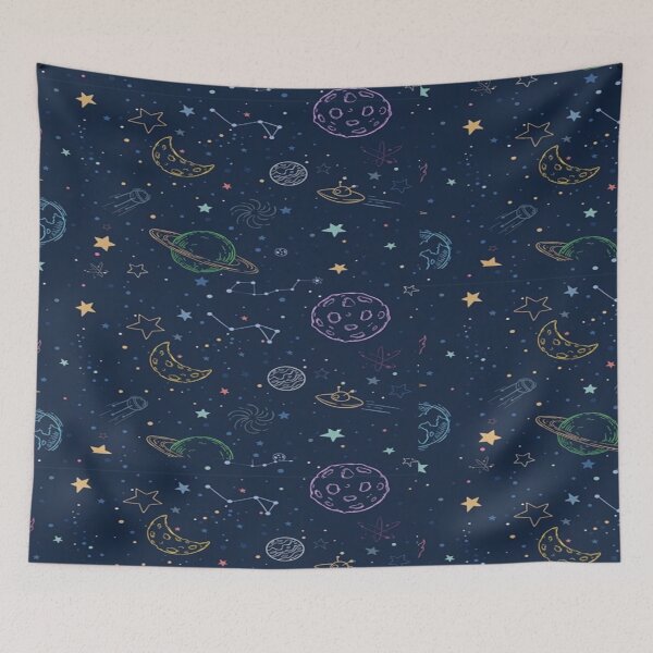 Item preview, Drawing of attractive space fantasy  designed and sold by NivyasArtistry.