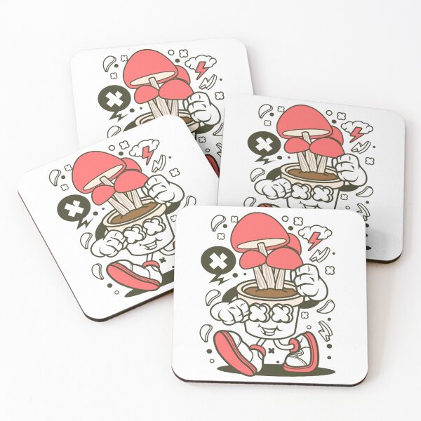 Item preview, Trippy Vintage Cartoon Mushroom Characte designed and sold by KrisGraphic45.