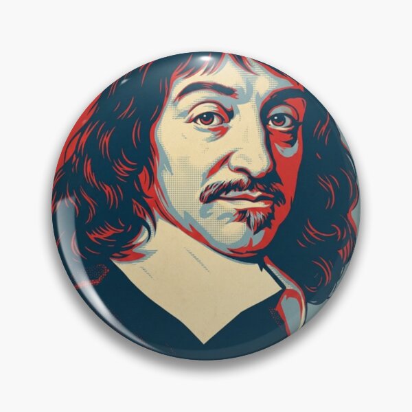 Item preview, Rene Descartes Hope Style Retro Poster Art  designed and sold by Anya Byron.
