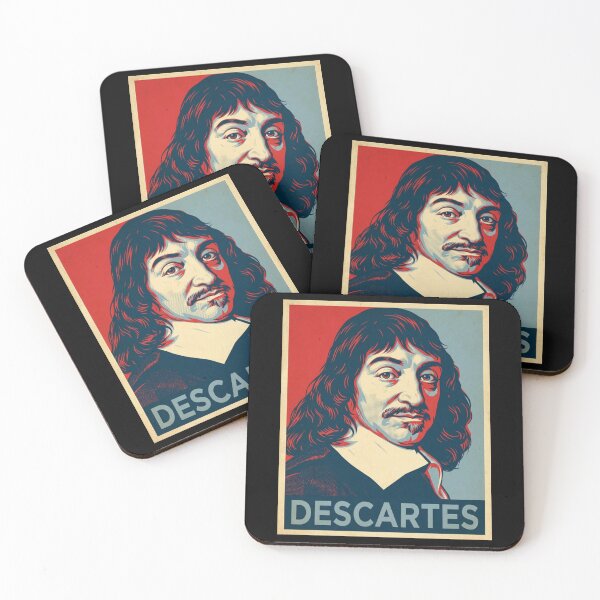 Item preview, Rene Descartes Hope Style Retro Poster Art  designed and sold by Anya Byron.