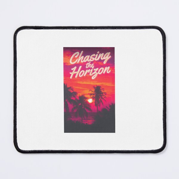 Item preview, Retro Synthwave Sunset Chasing the Horizon Art designed and sold by nikita021.
