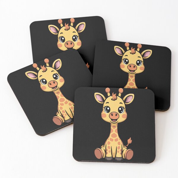 Item preview, Cute Baby Giraffe Kawaii Cartoon – Adorable Giraffe Mascot Illustration designed and sold by ShellyMcCarthy.