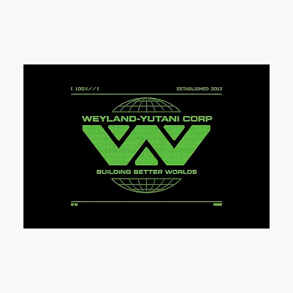 Item preview, Weyland Yutani , retro computer display style  designed and sold by obstinator.
