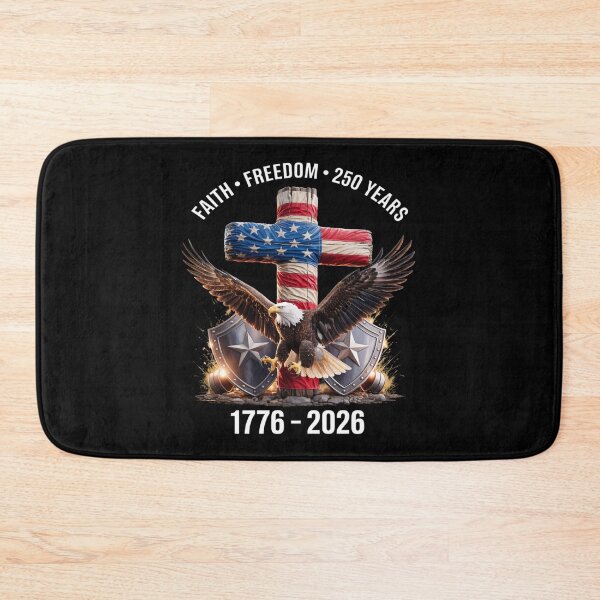 Item preview, USA 250th Anniversary - Eagle Flag Cross 1776-2026 designed and sold by sapnaela.