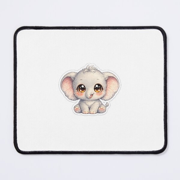 Item preview, Big Head Baby Elephant Cute Sticker designed and sold by VeloraDzyns.