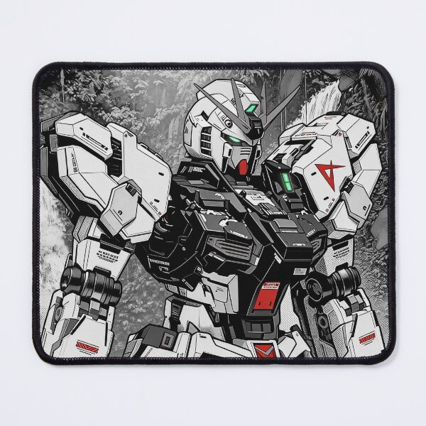 Item preview, black white RX-93 ν Gundam digital imaging vector illustration close up designed and sold by sabartgunpla.