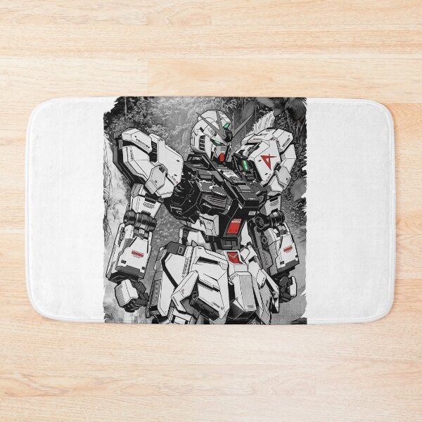 Item preview, black white RX-93 ν Gundam digital imaging vector illustration close up  designed and sold by sabartgunpla.