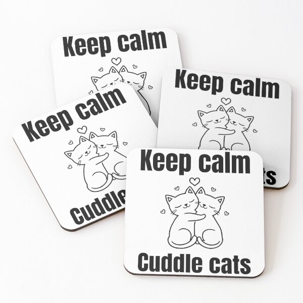 Item preview, Keep calm, Cuddle cats designed and sold by Jodelsky.
