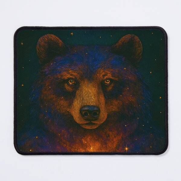 Item preview, Cosmic Bear Guardian – Mystical Forest Fantasy Art designed and sold by myforestfog.