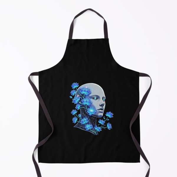 Item preview, Cyber Watercolor Android - Spiritual Zen Robot Art designed and sold by ChaosModeArt.