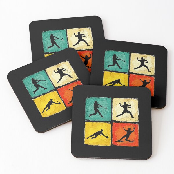 Item preview, Baseball Player Silhouette Retro Sports Illustration designed and sold by miaa-artistshop.